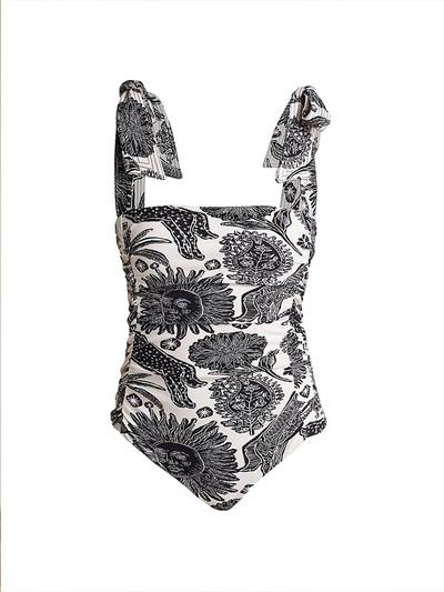 Щамповани шик дамски ретро бански празнични плажни костюми Дизайнерски бански костюм Лятно облекло за сърф