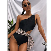 Дамски бански костюм Цял бански Дамски празнични плажни дрехи Секси празнични плажни дрехи Cover Up Solid