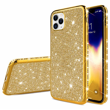 Θήκη Diamond Glitter για iPhone 12 Pro Max 13 mini 11 Pro XS MAX XR 7 8 Plus Rhinestone Soft Silicone Shiny Bling Πίσω κάλυμμα