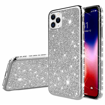 Θήκη Diamond Glitter για iPhone 12 Pro Max 13 mini 11 Pro XS MAX XR 7 8 Plus Rhinestone Soft Silicone Shiny Bling Πίσω κάλυμμα