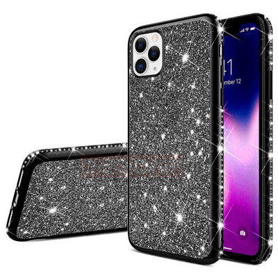 Θήκη Diamond Glitter για iPhone 12 Pro Max 13 mini 11 Pro XS MAX XR 7 8 Plus Rhinestone Soft Silicone Shiny Bling Πίσω κάλυμμα