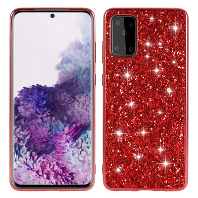 Блестящ калъф за Samsung Galaxy A71 A51 A91 A81 A70 A50 A20 A30 S20 Ultra S10 S9 Note 10 Plus Lite S10E S21 Твърд пластмасов капак
