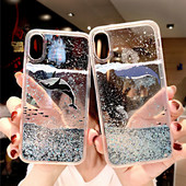 Θήκη τηλεφώνου Glitter Dynamic Liquid Quicksand Whale TPU για Samsung Galaxy Note 20 10 9 8 S30 S10 S9 S8 Plus S22 FE S20 Ultra Pro