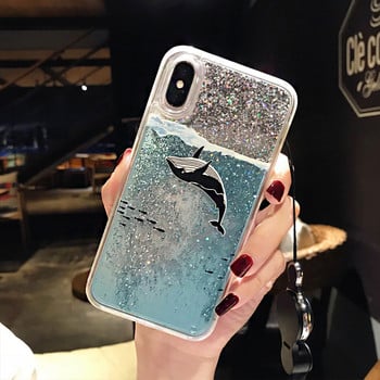 Θήκη τηλεφώνου Glitter Dynamic Liquid Quicksand Whale TPU για Samsung Galaxy Note 20 10 9 8 S30 S10 S9 S8 Plus S22 FE S20 Ultra Pro