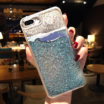 Glitter Dynamic Liquid Quicksand Whale TPU калъф за телефон за Samsung Galaxy Note 20 10 9 8 S30 S10 S9 S8 Plus S22 FE S20 Ultra Pro