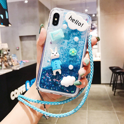 Θήκη για Samsung Galaxy Note 20 10+ 9 8 5 S20 Ultra S10E Lite S9 S8 Plus S7 Edge S6 3D Car Glitter Quicksand Cartoon Κάλυμμα τηλεφώνου