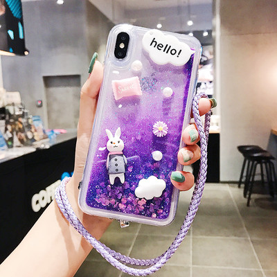Θήκη για Samsung Galaxy Note 20 10+ 9 8 5 S20 Ultra S10E Lite S9 S8 Plus S7 Edge S6 3D Car Glitter Quicksand Cartoon Κάλυμμα τηλεφώνου