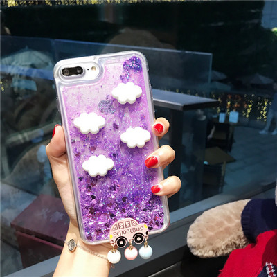 Θήκη για Samsung Galaxy Note 20 10+ 9 8 5 S20 Ultra S10E Lite S9 S8 Plus S7 Edge S6 3D Car Glitter Quicksand Cartoon Κάλυμμα τηλεφώνου