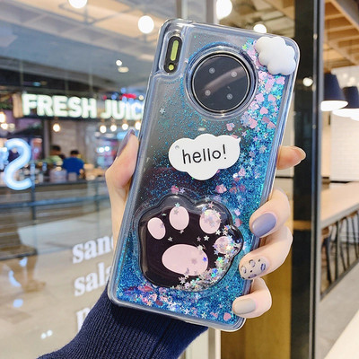 Θήκη για Samsung Galaxy Note 20 10+ 9 8 5 S20 Ultra S10E Lite S9 S8 Plus S7 Edge S6 3D Car Glitter Quicksand Cartoon Κάλυμμα τηλεφώνου