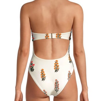 Fashion Bandeau Print Bikinis Ολόσωμο μαγιό και καλυμμένο σέξι γυναικείο κοστούμι μαγιό Καλοκαιρινό μπικίνι κολύμβησης