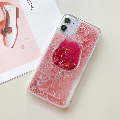 Θήκη τηλεφώνου 3D Cup Mermaid Glitter Quicksand για iPhone 13 Mini 12 11 Pro Max 6 6S 7 8 Plus X XR XS Max Cover Liquid Funda