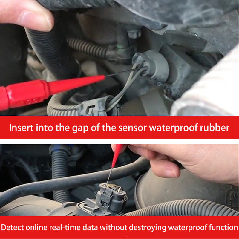 30 V diagnostikos įrankiai Multimetras bandymo laido prailginimas nugaros auskarų vėrimo adatos galiuko zondai Autotools Automobilių automobilių rinkinio mašina