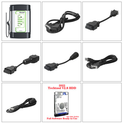 2022 VOCOM 88890300 sunkvežimių diagnostikos įrankio sąsaja V2.8 sunkiasvorių sunkvežimių skaitytuvas, skirtas Reno /UD/Mack/wolwo