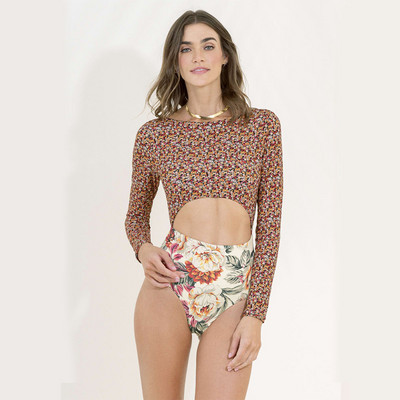 Μόδα Colorblock Reversible One Piece μαγιό Holiday Beachwear Σχεδιαστής μαγιό Καλοκαιρινό σέρφινγκ
