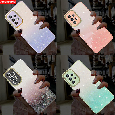 Πολυτελής θήκη Glitter Gradient για Samsung Galaxy S22 Ultra S21 Plus A13 A22 A23 A33 A53 A73 A52 A32 A12 A51 Μαλακό κάλυμμα σιλικόνης