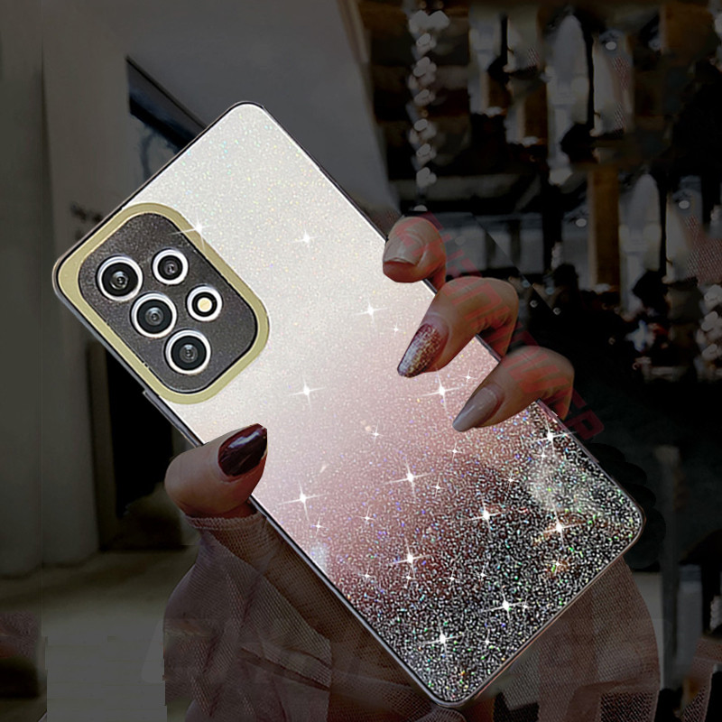 Πολυτελής θήκη Glitter Gradient για Samsung Galaxy S22 Ultra S21 Plus A13 A22 A23 A33 A53 A73 A52 A32 A12 A51 Μαλακό κάλυμμα σιλικόνης