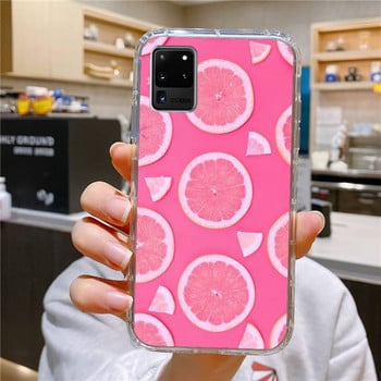 Калъф за телефон Orange Lemon за Samsung Galaxy S10 S10e S8 S9 Plus S7 A70 Edge Note10 Transparent Cove