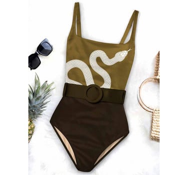 Fashion Colorblock Print One Piece μαγιό Holiday Beachwear Σχεδιαστής μαγιό Καλοκαιρινό σέρφινγκ