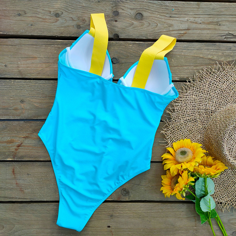 Push Up egyrészes fürdőruha, női szexi magas vágású, kötszeres fürdőruha Strandfürdő fürdőruha 2021 Monokini Body
