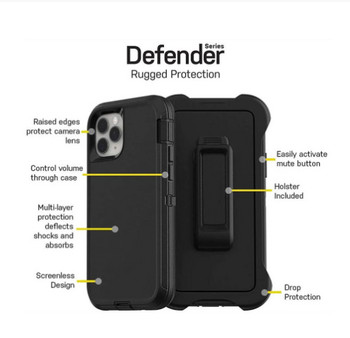 Θήκη Otterbox Defender Series για IPhone 11 12 13 Pro Max 12 Mini 13 Mini Anti-drop Cover για IPhone 14 Pro Max 14 Plus