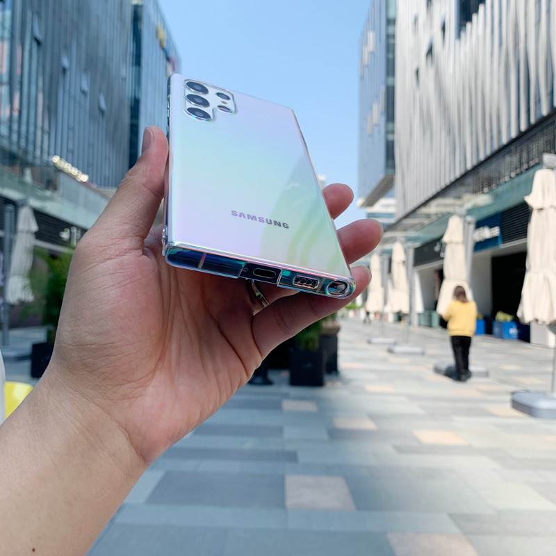 Laser Gradient Clear Case Για Samsung S23 S22 Ultra S21 Plus S20 FE Note 20 10 Pro A73 A53 A33 A13 5G A23 Colorful Rainbow Cover