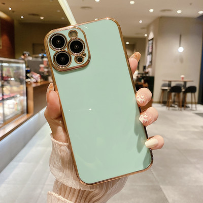 Μαλακή ηλεκτρολυμένη θήκη τηλεφώνου Candy για iPhone 11 12 13 14 X XR XS Max Pro Max 7 8 Plus SE2020 mini προστατευτικές θήκες