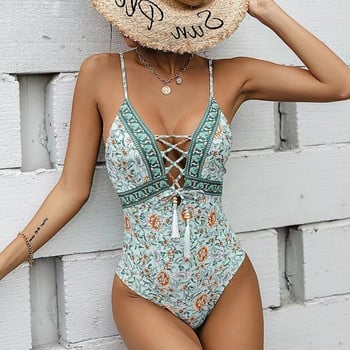 2023 Sexy One Piece Swimsuit Patchwork Μαγιό Γυναικεία Monokini Bodysuit Push Up Μαγιό Patchwork Μαγιό Ρούχα παραλίας