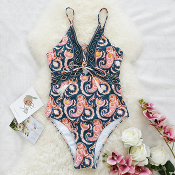 2023 Sexy One Piece Swimsuit Patchwork Μαγιό Γυναικεία Monokini Bodysuit Push Up Μαγιό Patchwork Μαγιό Ρούχα παραλίας