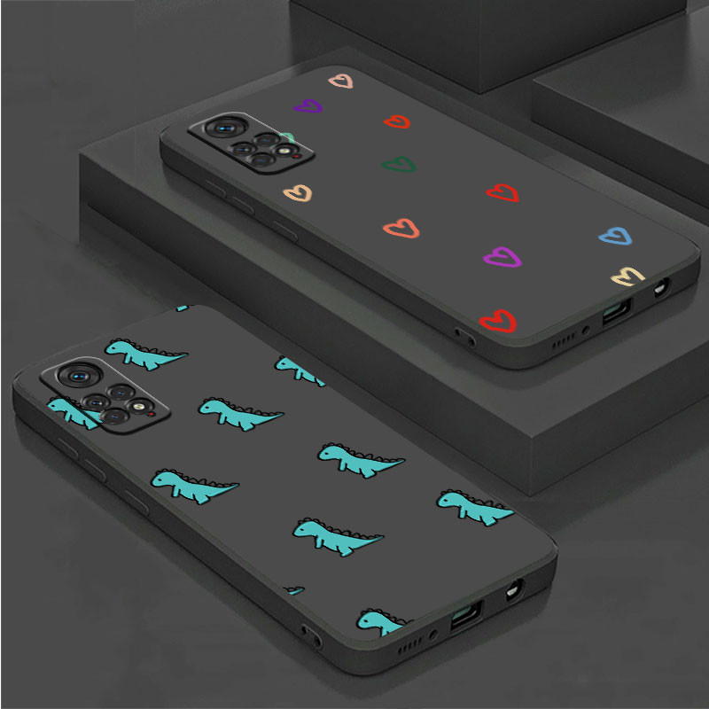 Badu.bg Калъф с цвете Малък динозавър за Xiaomi Redmi Note 11 9S 10 9 8 ...