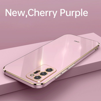 Моден силиконов калъф за телефон с квадратна рамка за Huawei Y6P 2020 Coque Ултратънък мек TPU заден капак