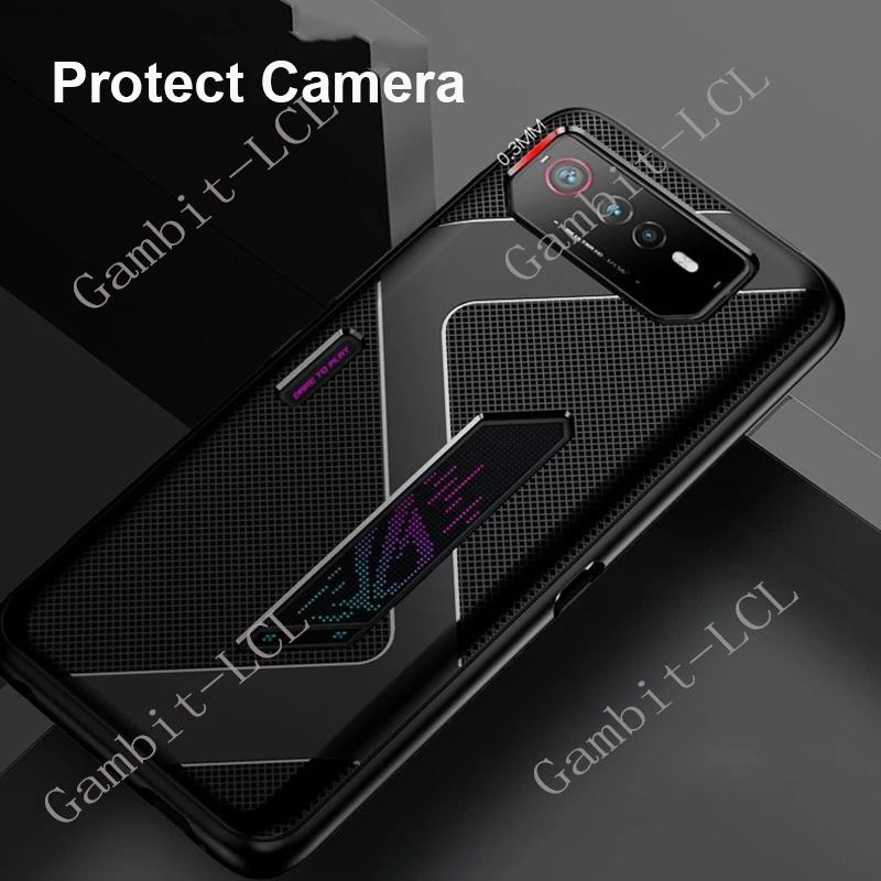 Για ASUS ROG Phone 6 Case Soft Silicone Armor Αντικραδασμικός προφυλακτήρας Gaming Cooling Back Phone6 Pro ROG6 6D Ultimate Original Cover