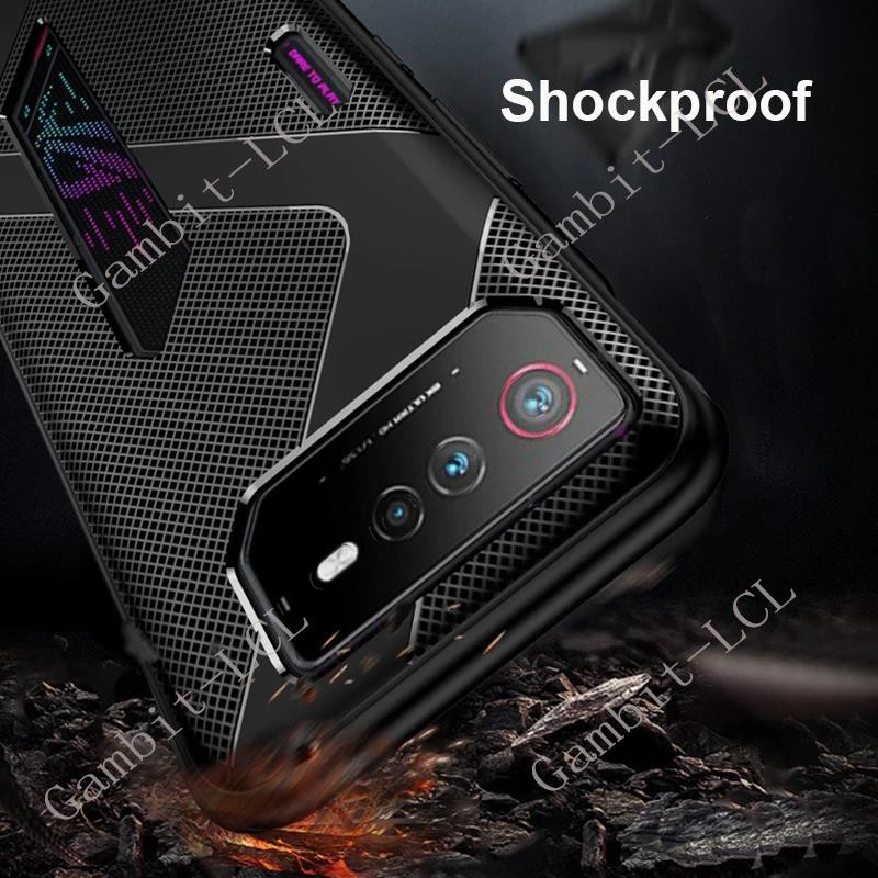 Για ASUS ROG Phone 6 Case Soft Silicone Armor Αντικραδασμικός προφυλακτήρας Gaming Cooling Back Phone6 Pro ROG6 6D Ultimate Original Cover