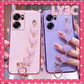 Κάλυμμα για OPPO A57 2022 Ηλεκτρικό κάλυμμα βραχιολιού καρδιάς