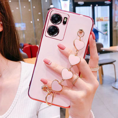 Κάλυμμα για OPPO A57 2022 Ηλεκτρικό κάλυμμα βραχιολιού καρδιάς