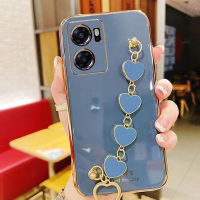 Κάλυμμα για OPPO A57 2022 Ηλεκτρικό κάλυμμα βραχιολιού καρδιάς