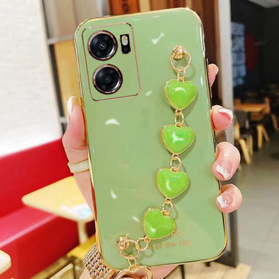 Κάλυμμα για OPPO A57 2022 Ηλεκτρικό κάλυμμα βραχιολιού καρδιάς