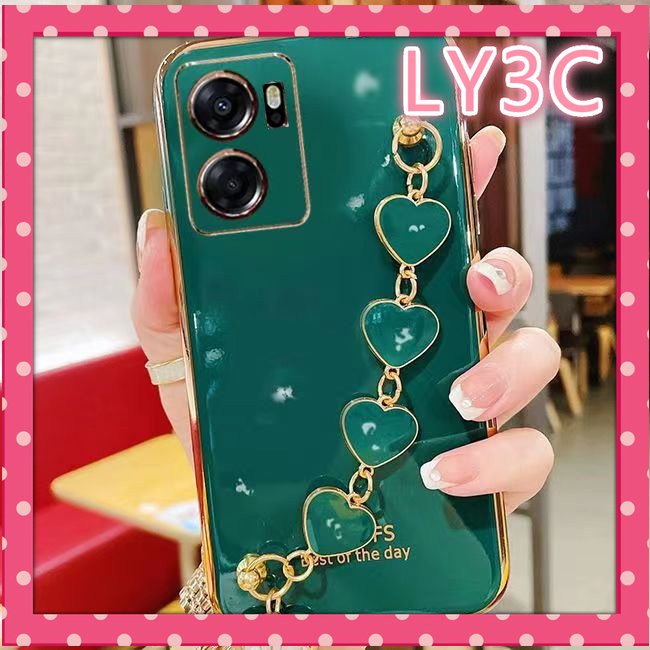 Κάλυμμα για OPPO A57 2022 Ηλεκτρικό κάλυμμα βραχιολιού καρδιάς