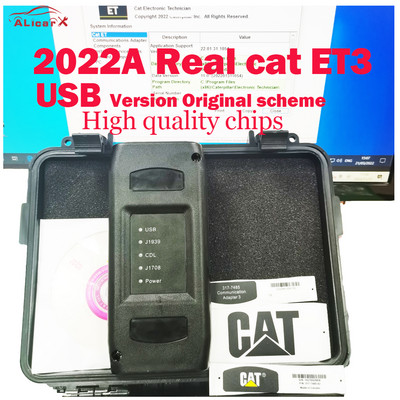 2022A Real cat ET3 Adapter ET3 USB έκδοση για CAT3 Truck Diagnostic Tool With cat et 2022A εγκατάσταση λογισμικού on-line