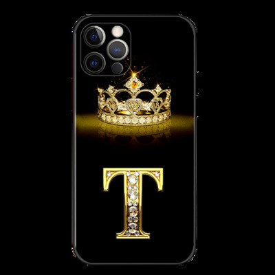 Puzdro pre iPhone 11 13 12 14 Pro 14 Pro Max XS XR Mäkký silikónový kryt Fundas Capa Shell Diamond Crown Letter