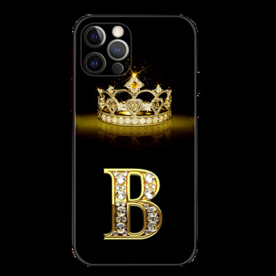 Puzdro pre iPhone 11 13 12 14 Pro 14 Pro Max XS XR Mäkký silikónový kryt Fundas Capa Shell Diamond Crown Letter