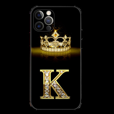 Puzdro pre iPhone 11 13 12 14 Pro 14 Pro Max XS XR Mäkký silikónový kryt Fundas Capa Shell Diamond Crown Letter