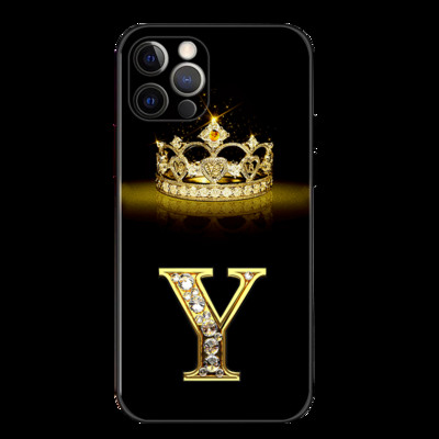 Puzdro pre iPhone 11 13 12 14 Pro 14 Pro Max XS XR Mäkký silikónový kryt Fundas Capa Shell Diamond Crown Letter