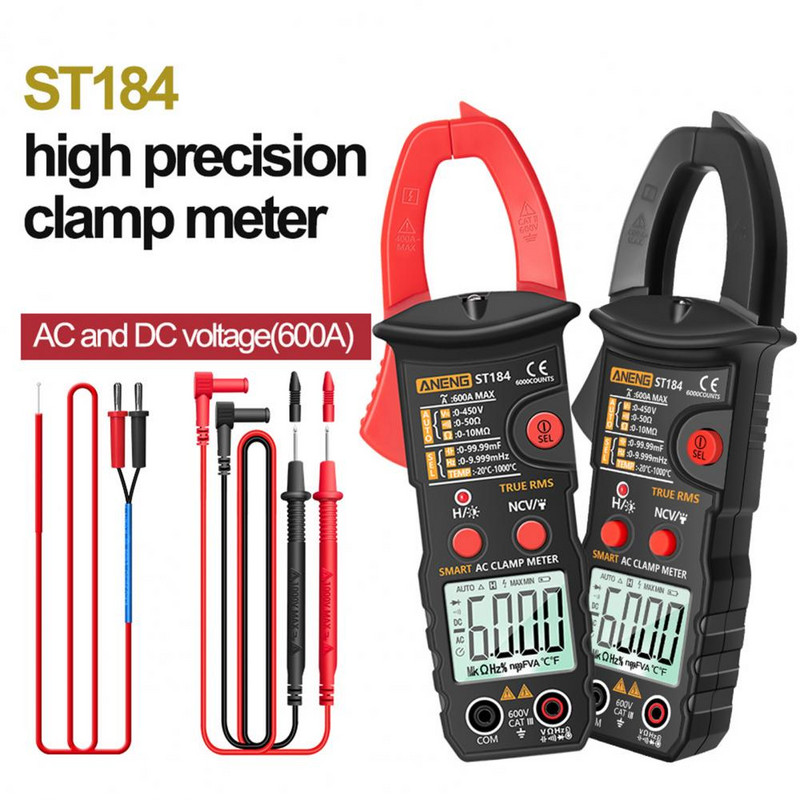 Tester electric Contor durabil de înaltă precizie Clemă pentru electrician Capacitate sigură Multimetru cu clemă pentru electrician