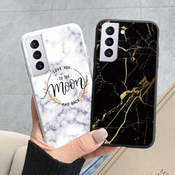 Θήκη για Samsung Galaxy S21 5G Τσάντες S 21 Plus FE Cover Protective Silicone Funda Marble Stone Texture Coque For Samsung S21 Capa