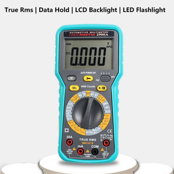 Φακός LED Βολικό Έξυπνο πολύμετρο δεδομένων υψηλής αντοχής Οθόνη LCD για Ηλεκτρολόγο