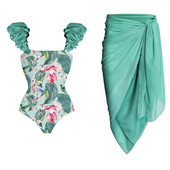 Μόδα γυναικεία μαγιό 2022 Νέο σέξι εμπριμέ μπικίνι σετ και κάλυψη Push Up μαγιό Καλοκαιρινό ρούχα παραλίας Εξώπλατο σερφ