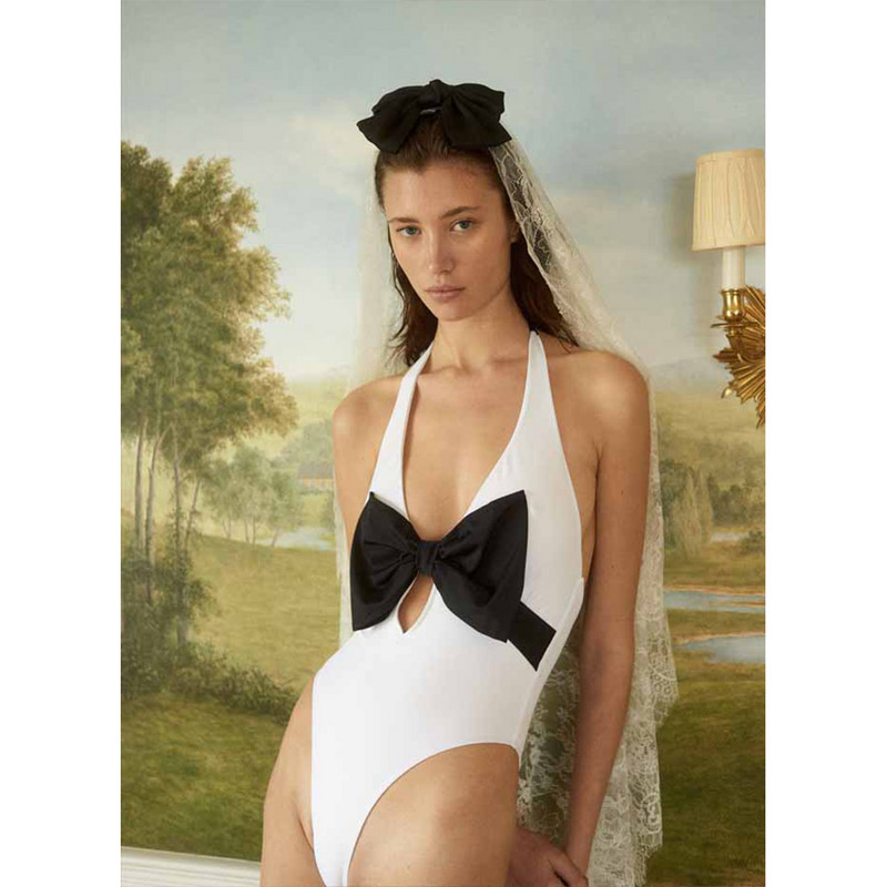 Γυναικείο ρετρό ολόσωμο μαγιό Holiday Beach Wear Σχεδιαστής μαγιό Deep V Μαγιό Καλοκαιρινό σερφ