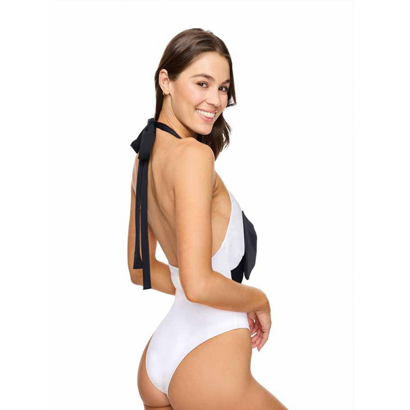 Γυναικείο ρετρό ολόσωμο μαγιό Holiday Beach Wear Σχεδιαστής μαγιό Deep V Μαγιό Καλοκαιρινό σερφ