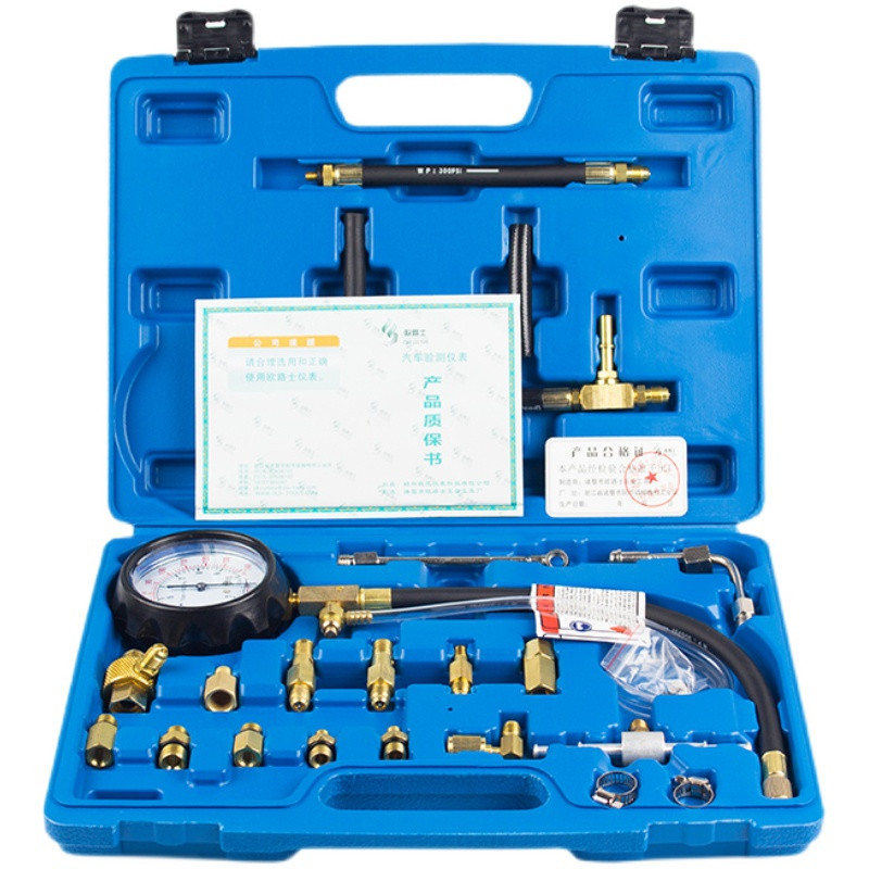 Novi stil! TU-114 mjerač tlaka goriva alati za automatsku dijagnostiku za tester pumpe za ubrizgavanje goriva 0~140psi 0~10bar brza spojka