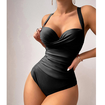 Ashgaily 2023 Push Up One Piece Swimwear Γυναικεία Tummy Control Μαγιό Μαγιό Gathering Cup Beach Φορέστε Monokini Γυναικεία